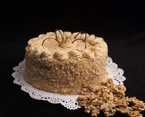 Torta Panqueque Mousse de Nuez